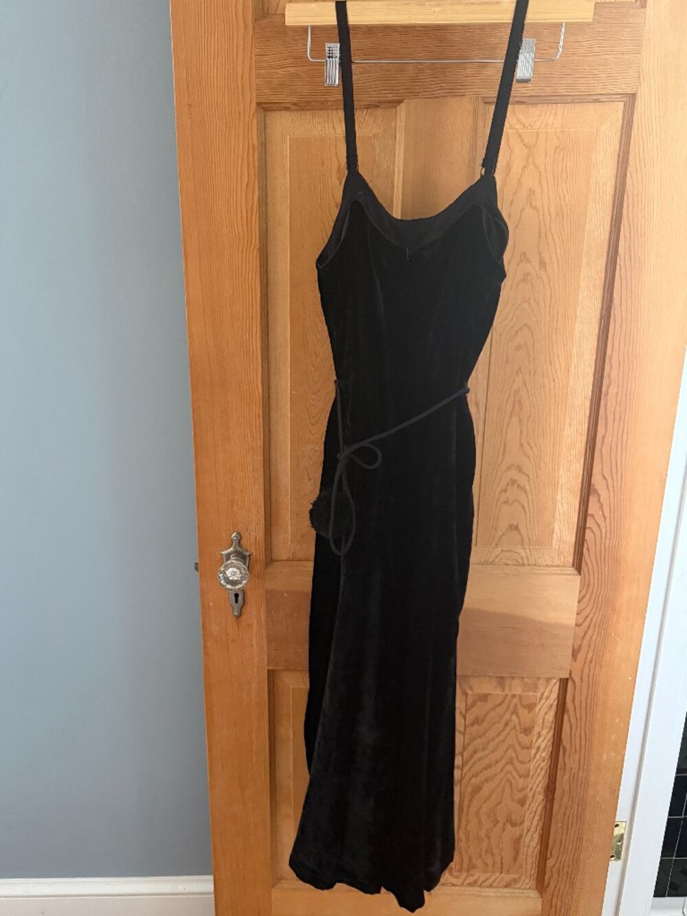 Corey Lynn Calter Black Velvet Jump Suit S